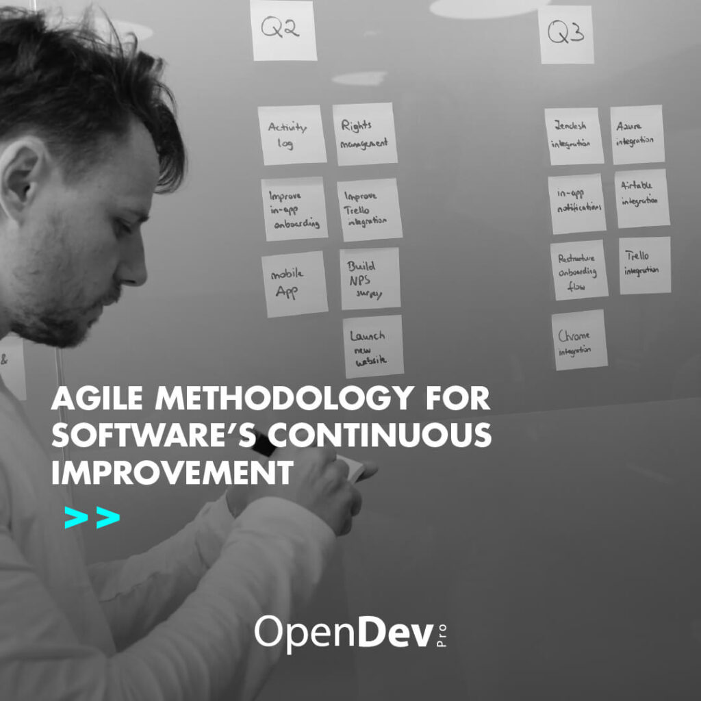 Using Agile methodology to enhance a software project