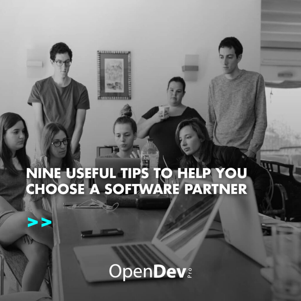 Nine useful tips to help you choose a software partner